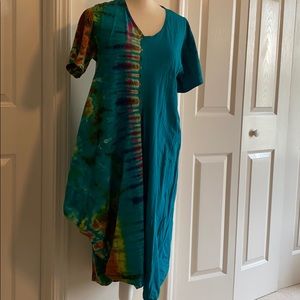 Tie Dye Ladies Dress
